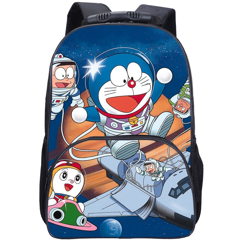 Mochila escolar Doraemons Anime Saco escolar 30x18x44cm - 550g