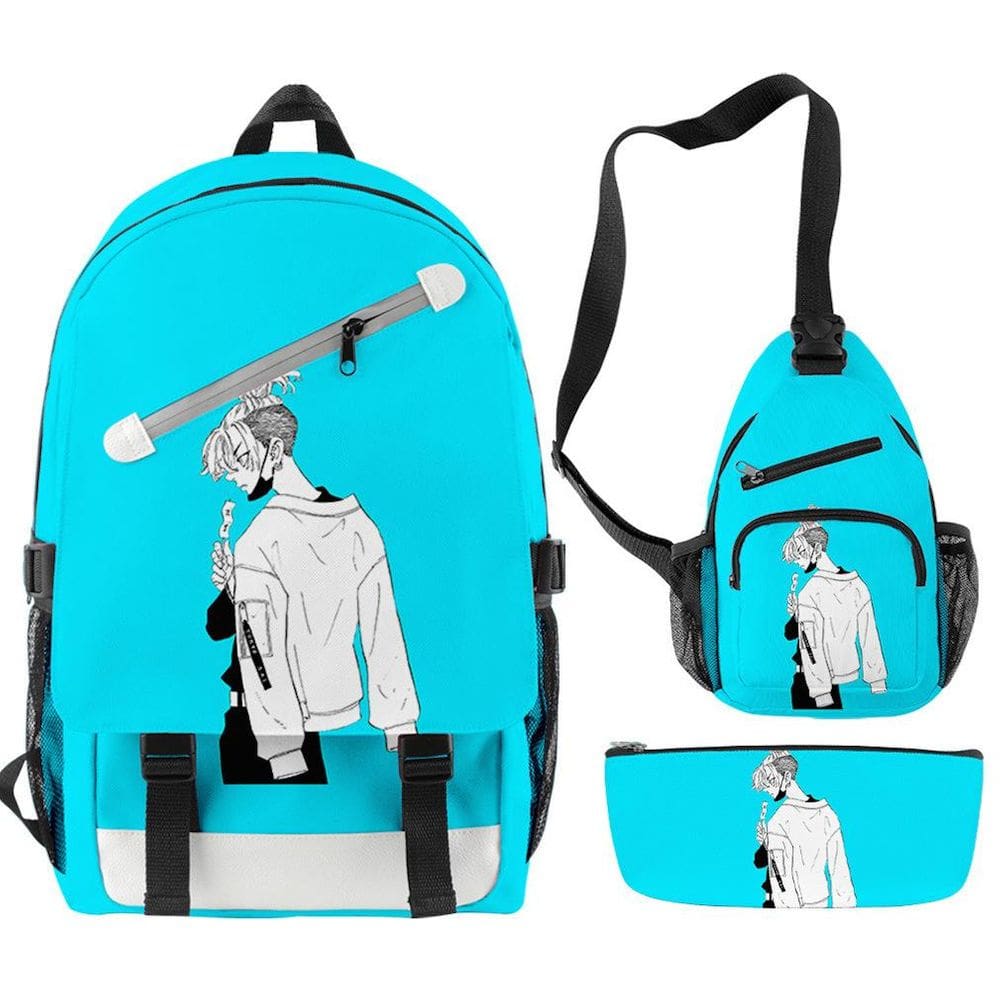 Conjunto de mochilas Tokyo Satchel, mochila escolar de anime com impressão 3D para crianças