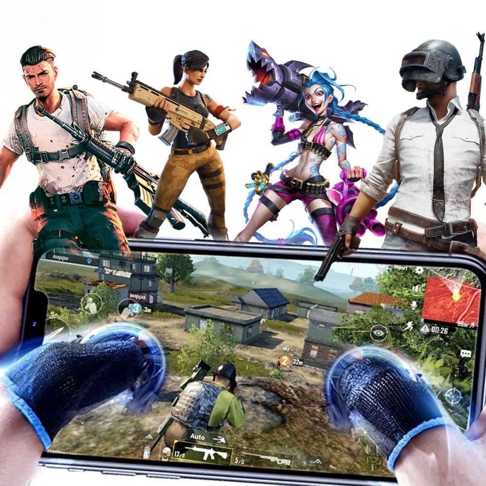 8X Luvinha Luva Dedo Gamer Jogar Competitivo