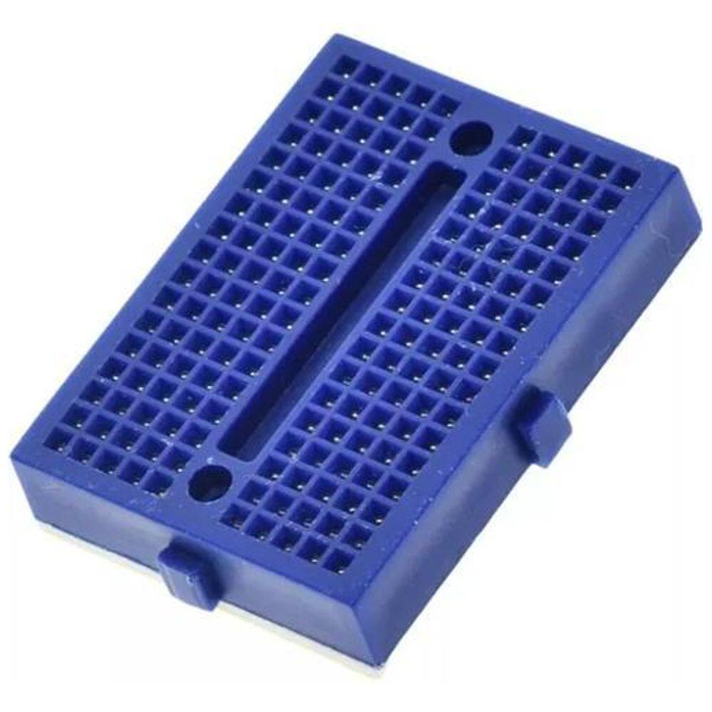 Mini Protoboard 170 Pontos - Azul