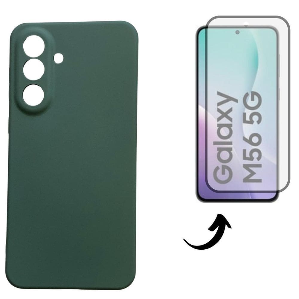 Capa + Pel Vidro 3D Compatível Para Samsung Galaxy M56 5G