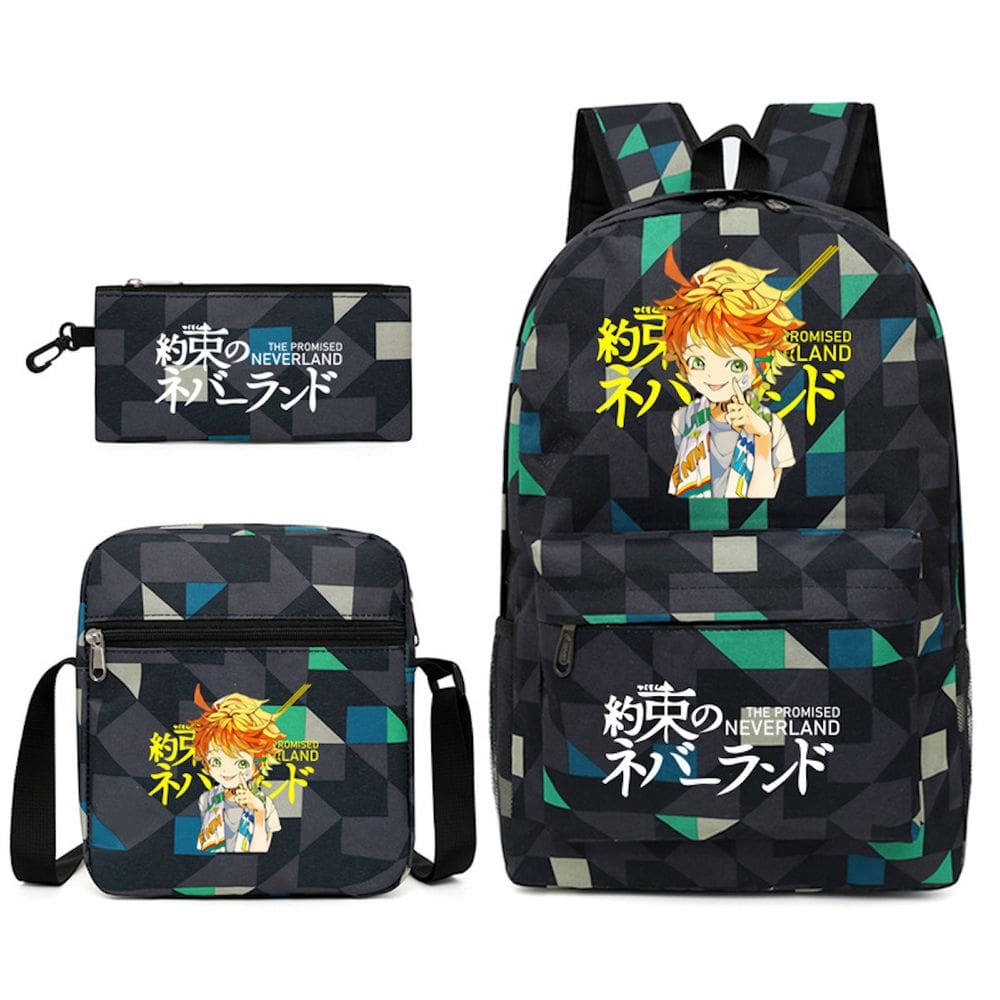 Conjunto de mochilas escolares Dates A Lives 3 peças para estudantes