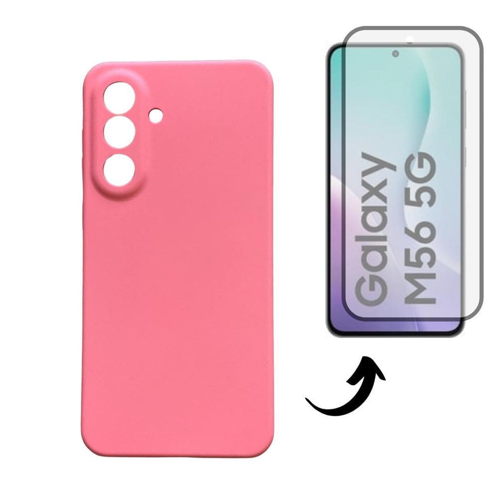 Capa + Pel Vidro 3D Compatível Para Samsung Galaxy M56 5G