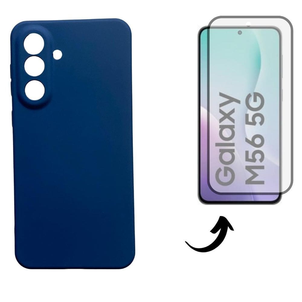 Capa + Pel Vidro 3D Compatível Para Samsung Galaxy M56 5G