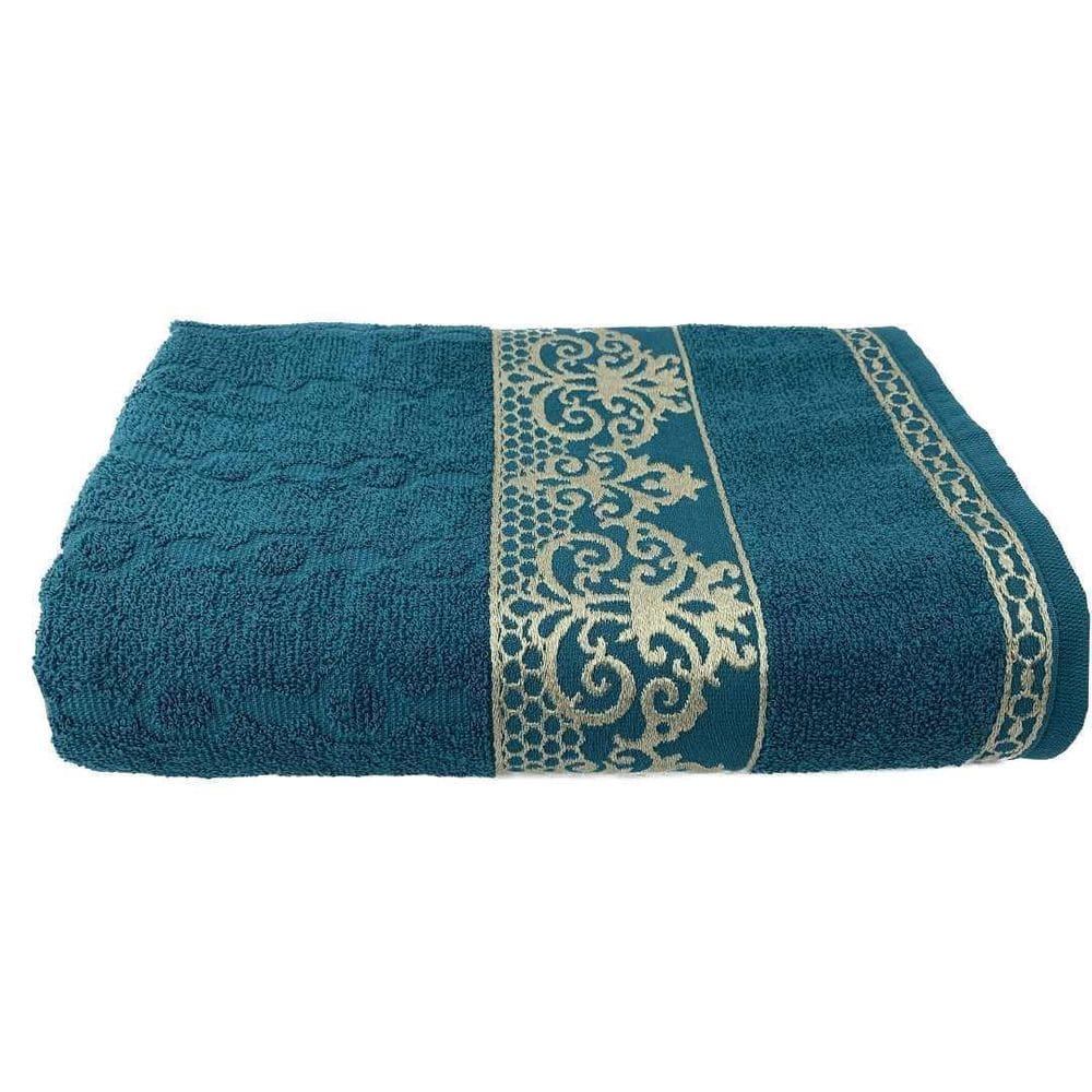 1 Toalha De Banho Azul Grossa Adulto Macia 75X140Cm