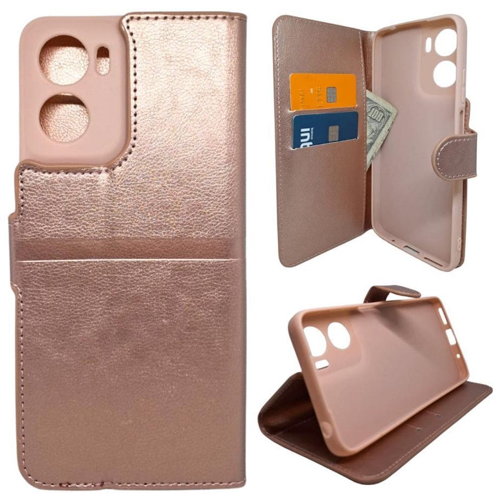 Kit Capa Carteira Compatível Com Motorola G05 + Película 3D