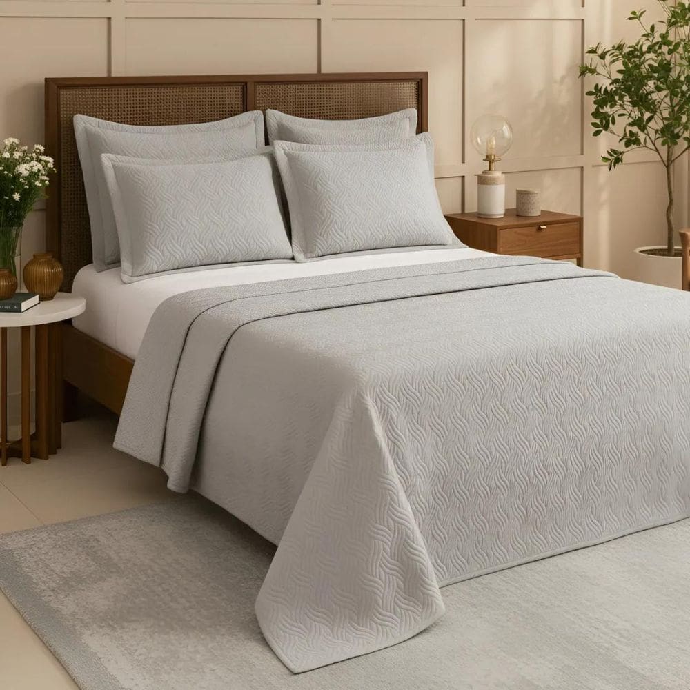 Cobre Leito 250 Fio Amber King Extra Macio Algodão Premium