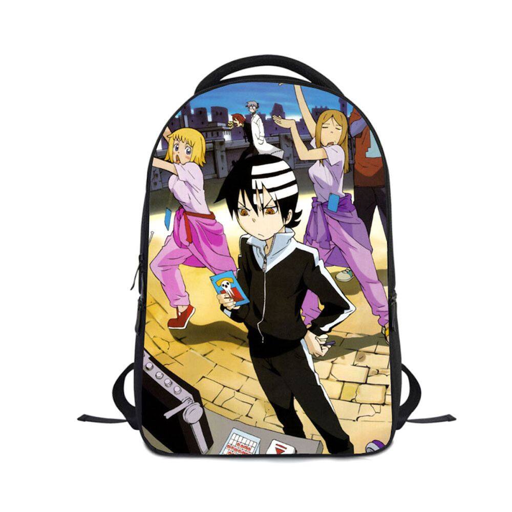 Mochila Souls Eaters Anime School Poliéster 24x12x30cm
