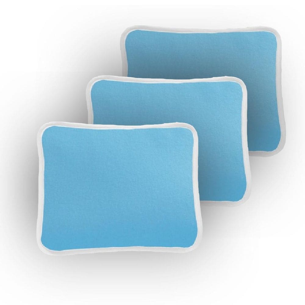 Kit 3 Fronha Lisa Para Travesseiro Bebê 30X40Cm Azul