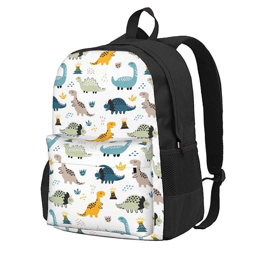 Mochila escolar Anime Cute Dinosaur Kids Poliéster 32x14x42cm