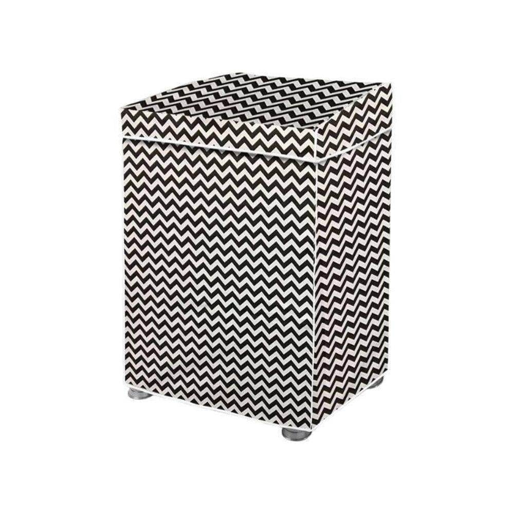 Capa Para Máquina De Lavar P Flanelada Zig Zag Com Tampa