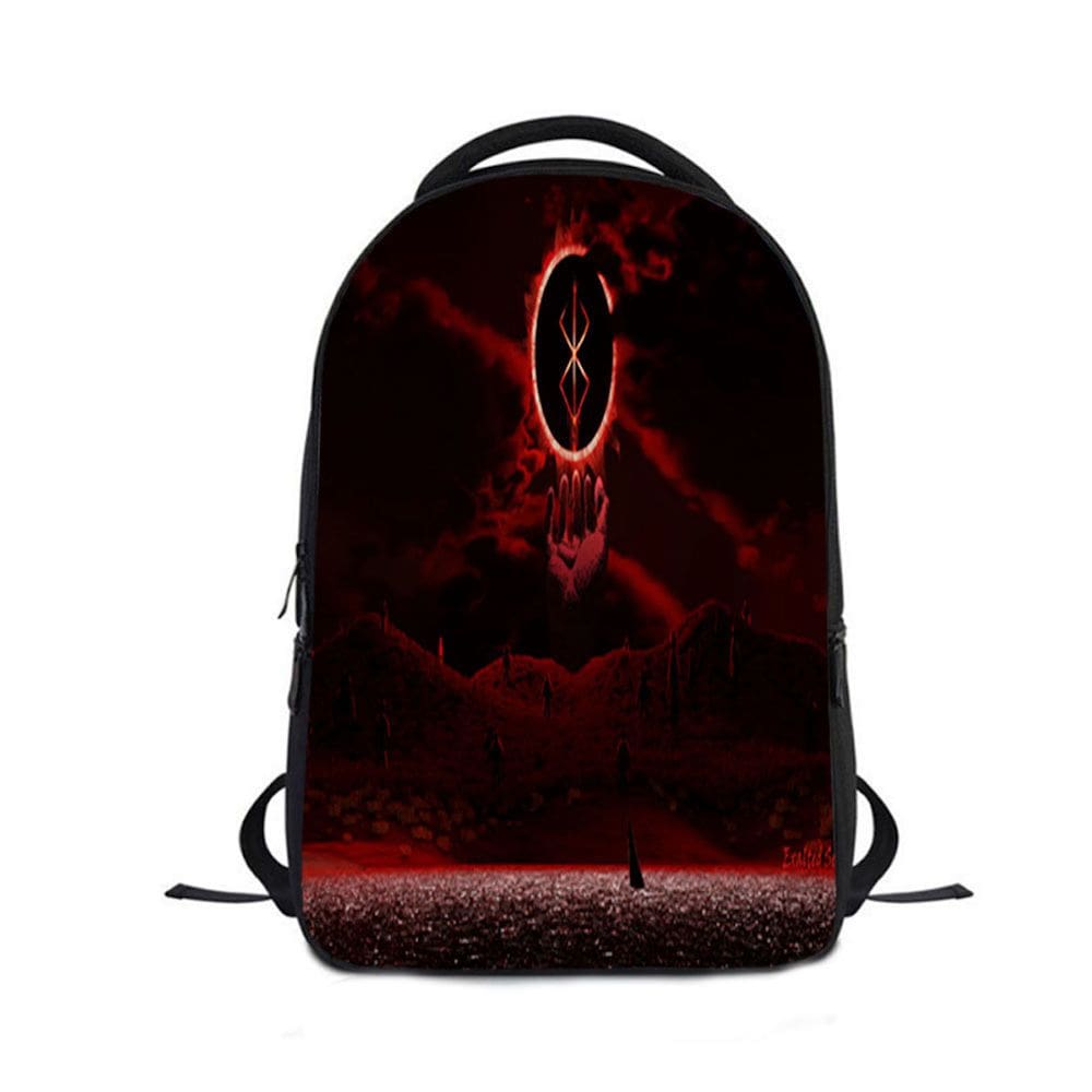 Mochila escolar Berserks Anime Cartoon Student Polyester