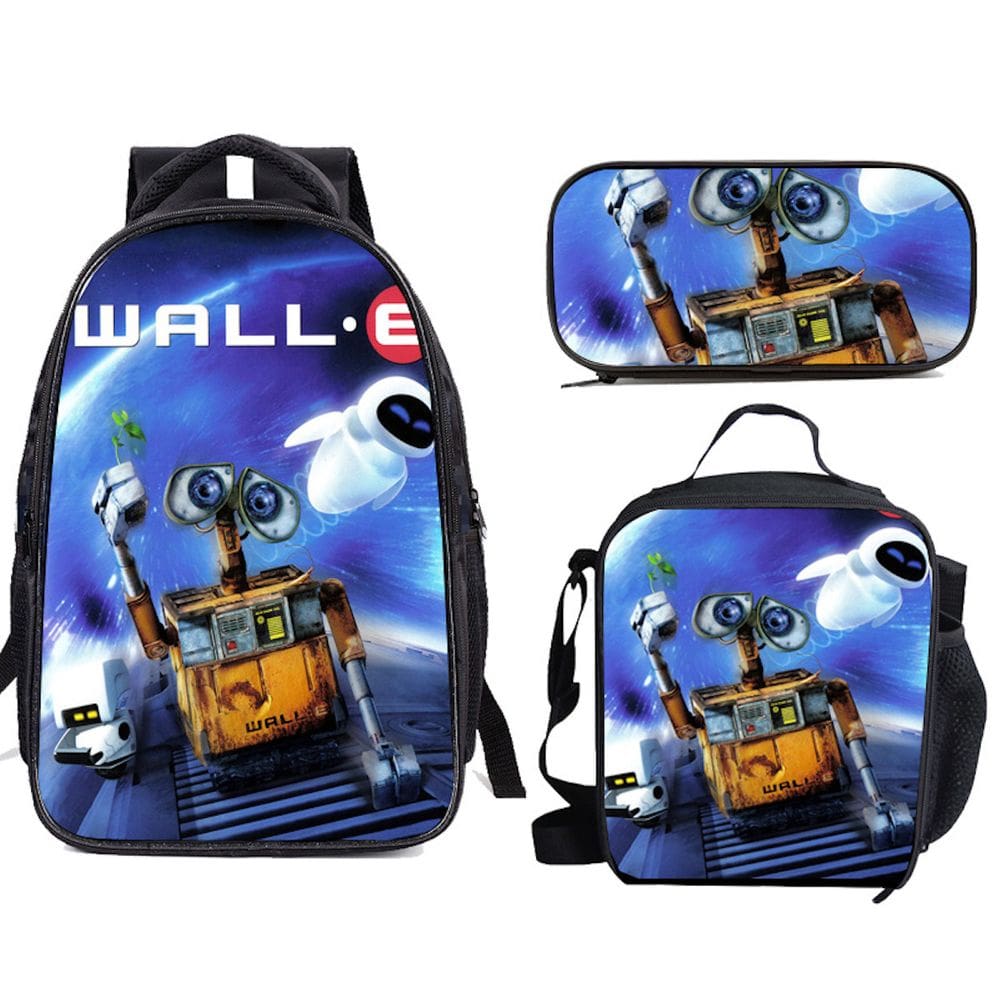 Conjunto de mochilas escolares Eva Walles, 3 peças para estudantes com ombro