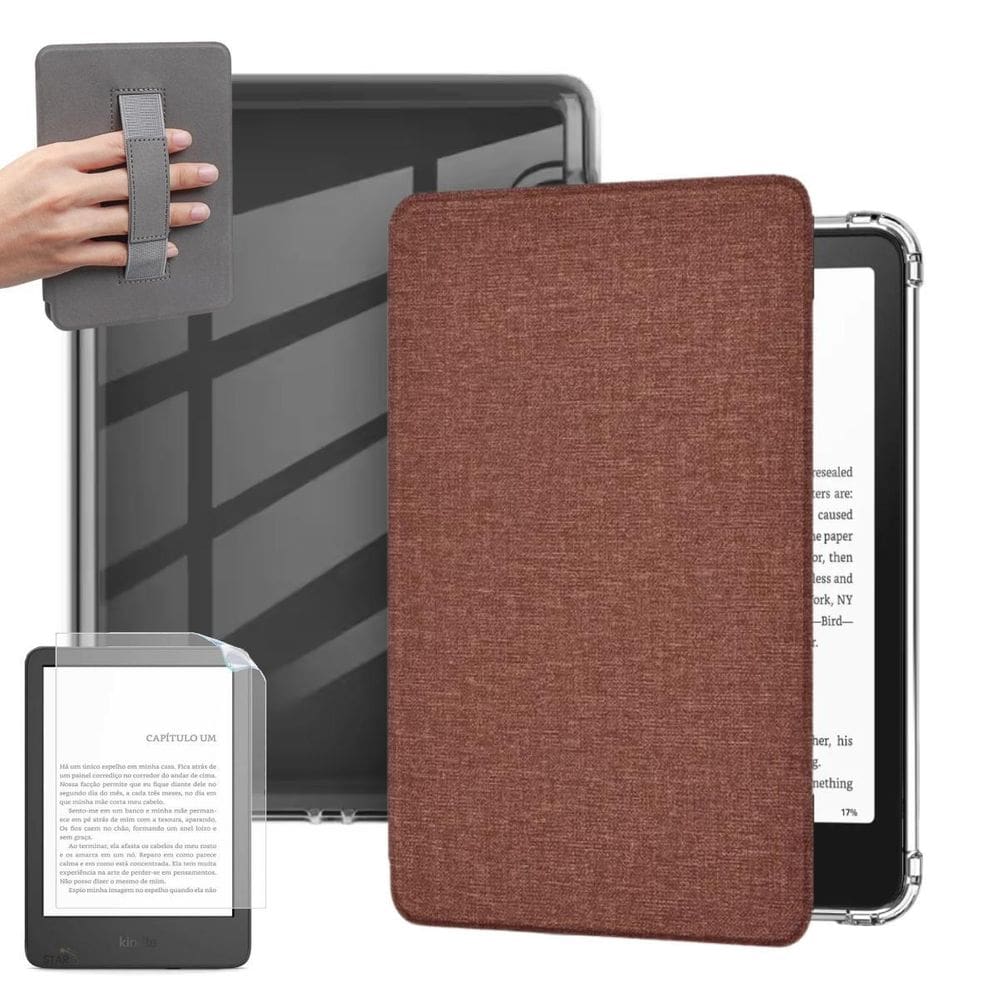 Capa Acrílico Alça Para Kindle Paperwhite Sa569P + Película