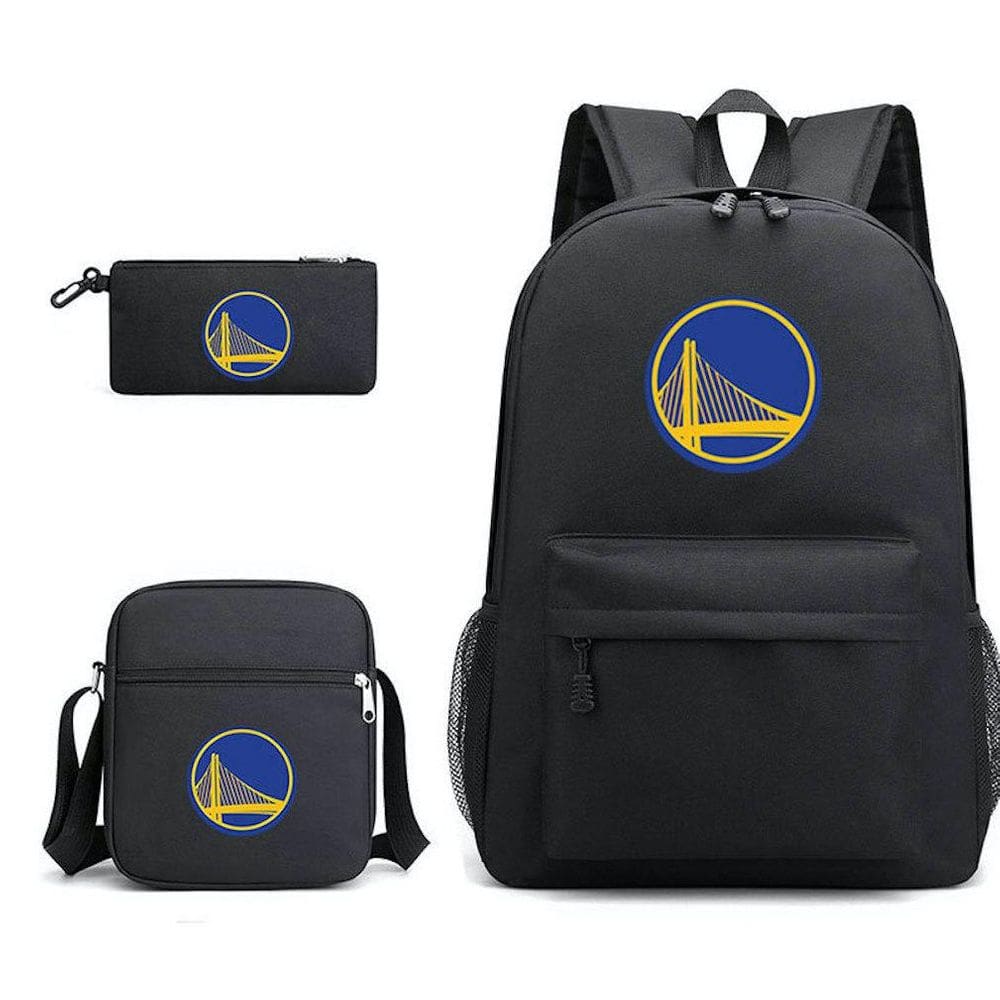 Conjunto de mochilas escolares Basketball Star Warriors, 3 peças para crianças