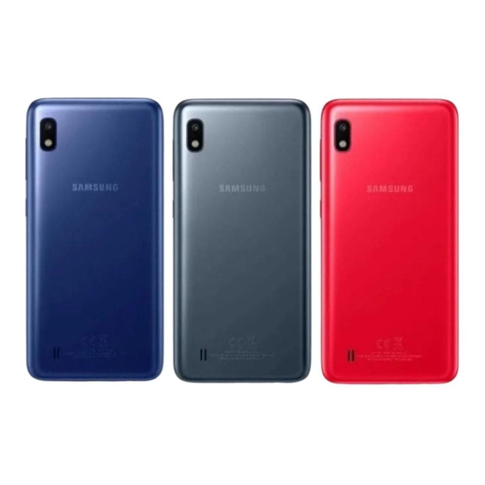 Traseira Para Samsung Galaxy A10 Sm-A105 Vermelho