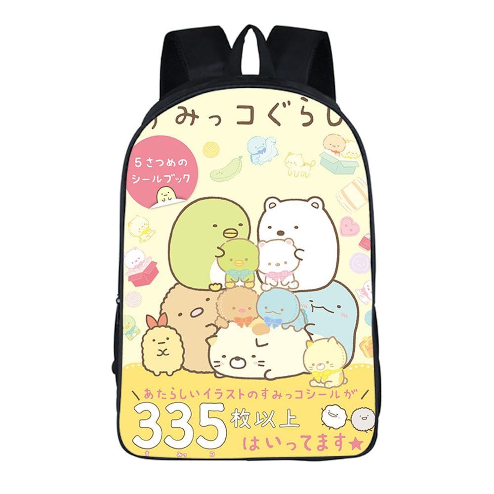 Mochila escolar Sumikkogurashi para crianças em poliéster