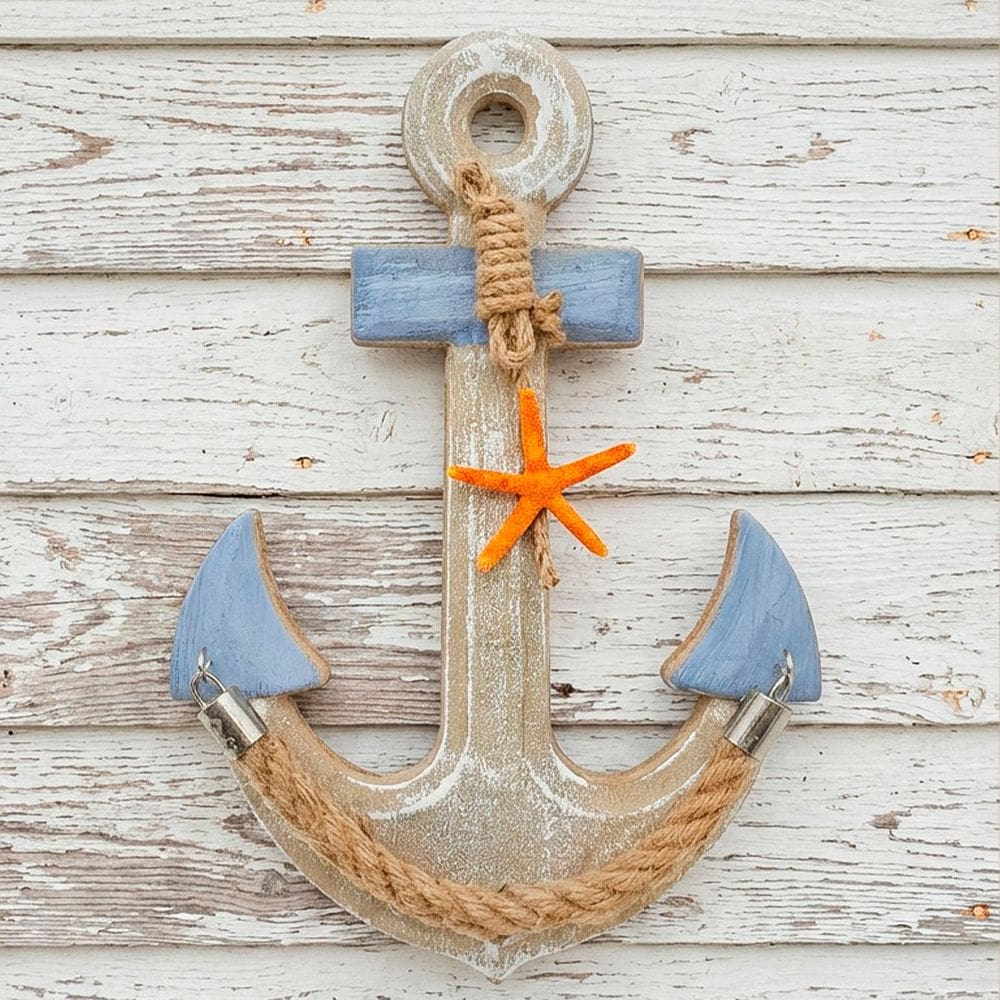 Âncora Náutica Marítima Para Parede Decoração Casa De Praia