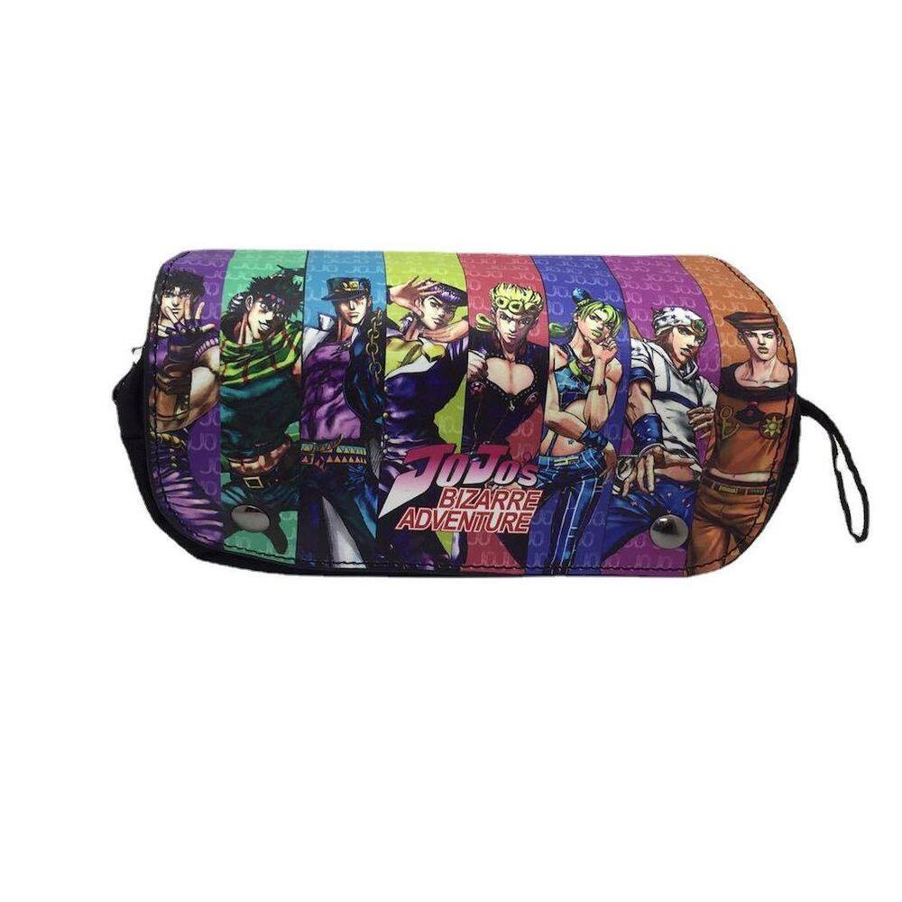 Bolsa de lápis Jojos Bizarres Adventures DoubleLayer Cartoon