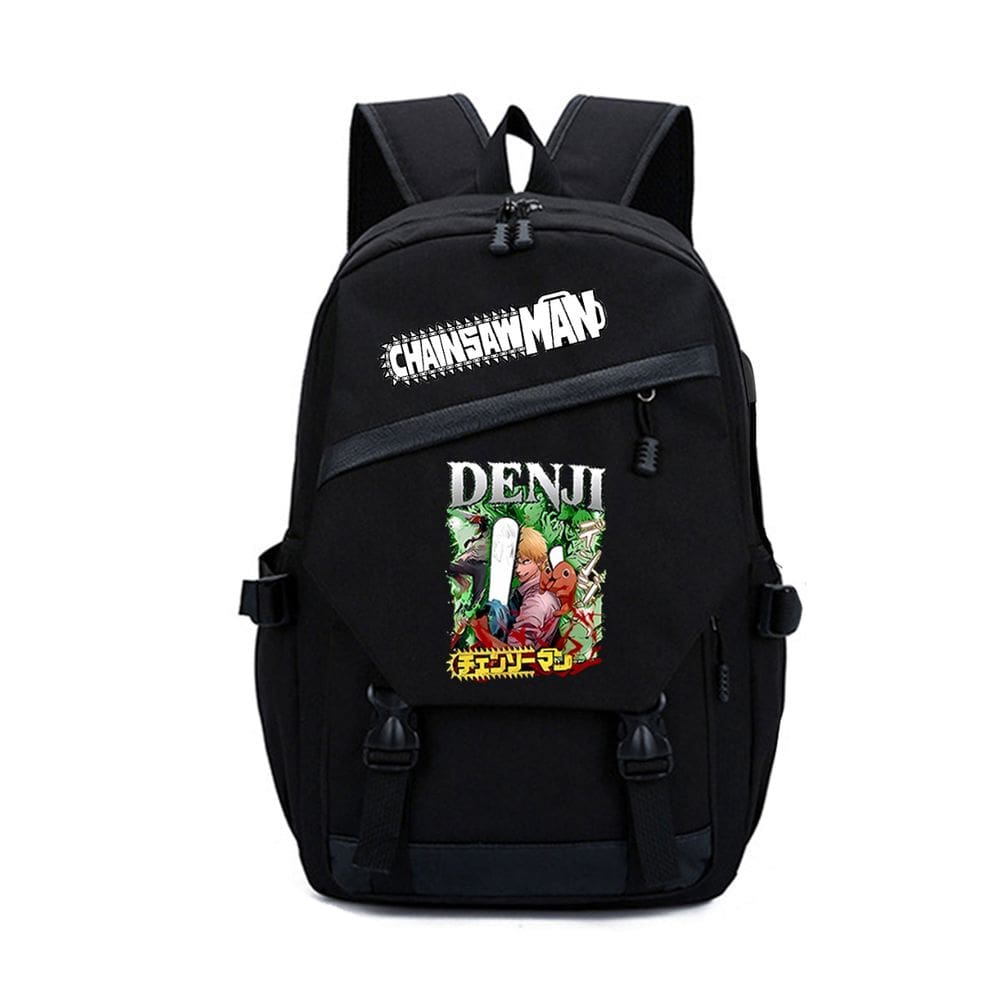 Mochila Cartoon Kids School Chainsaws Mans Oxford 31x15x45cm