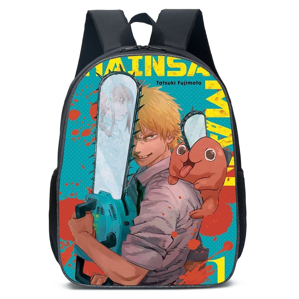 Mochila Mans Denjis Pochitas Cartoon Kids School 30x15x40cm