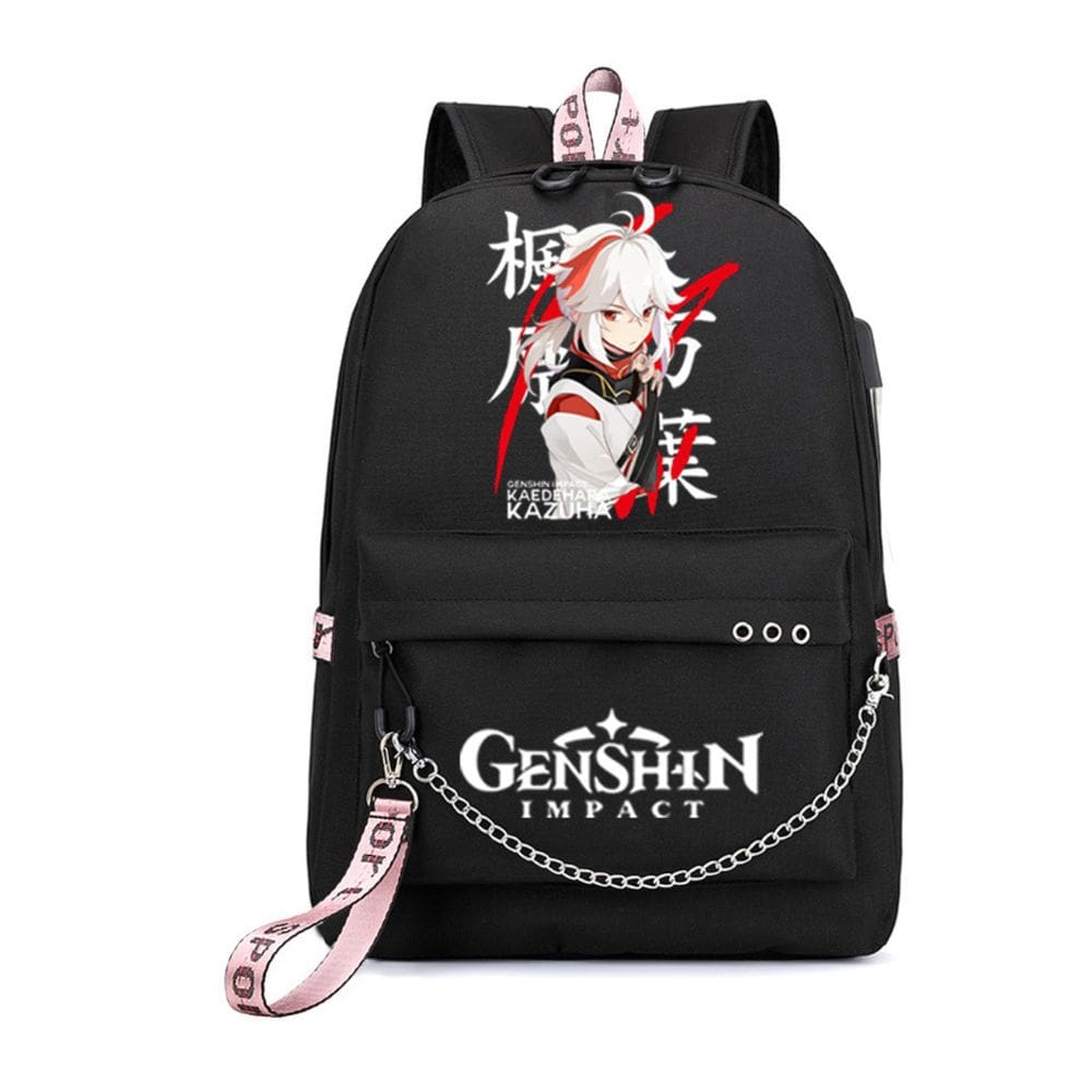Mochila Genshins Impacts Kaedeharas Kazuhas Cartoon Kids