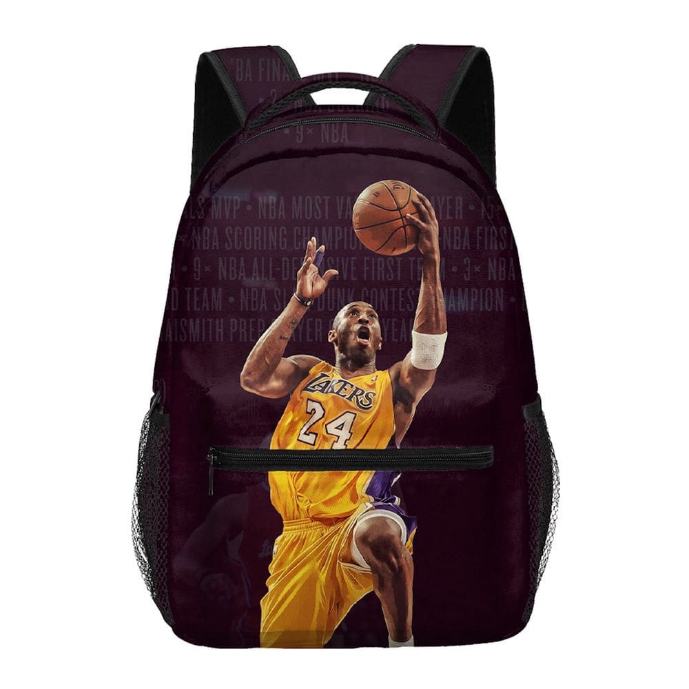 Mochila escolar infantil Kobes Bryantss 3D Oxford 30x17x40cm