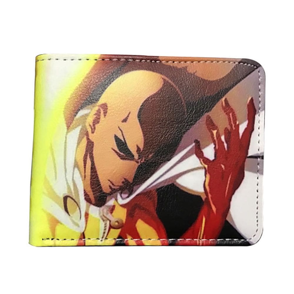 Personagens de anime Wallet Ones Punchs Mans Saitamas Slim BiFol