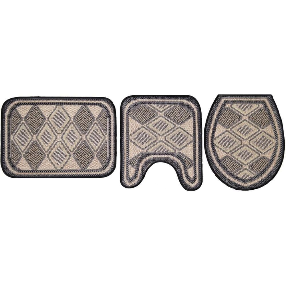 Jogo De Banheiro Natural Look 1217-B Com 3 Pecas