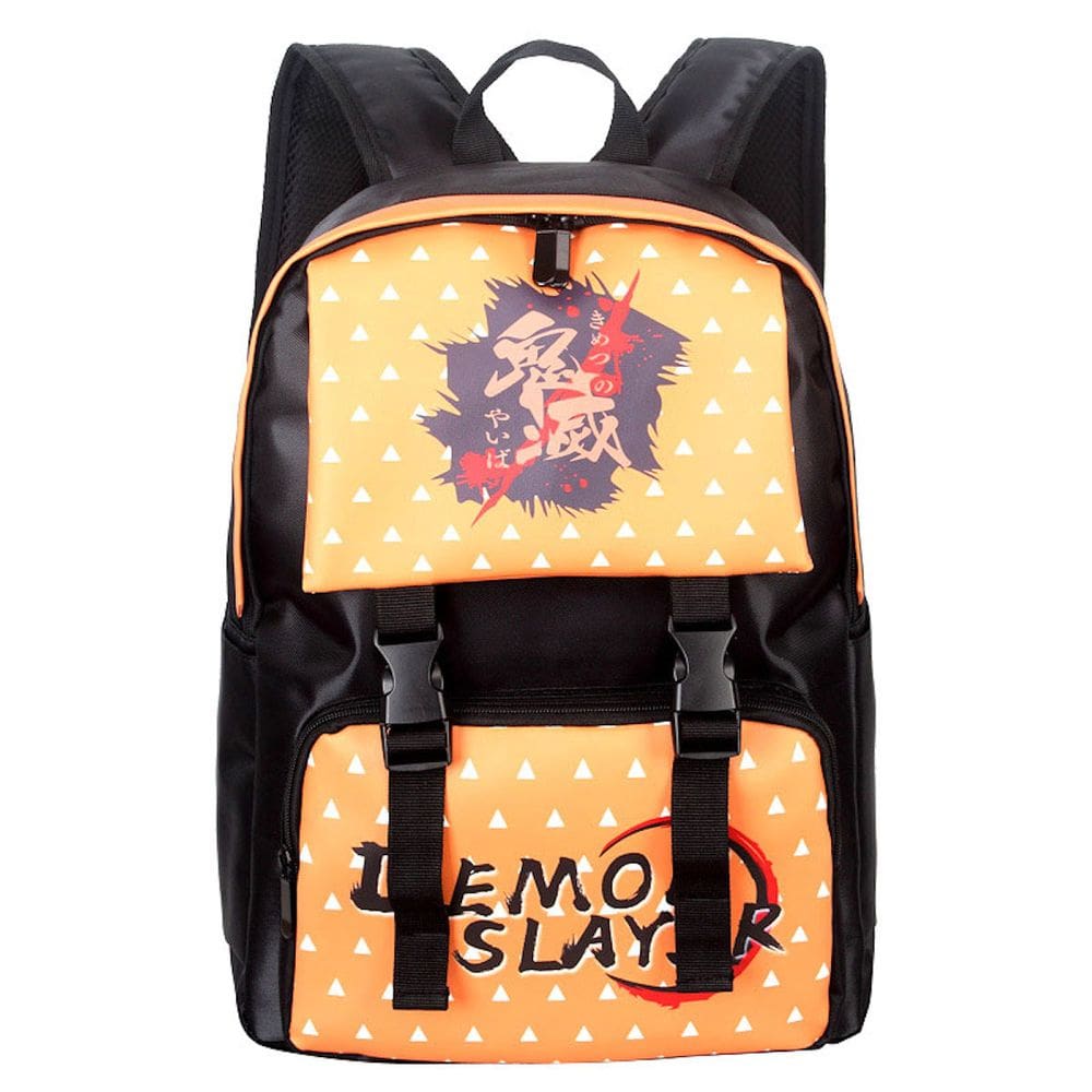 Mochila escolar Demons Slayers Agatsuma Zenitsu para crianças