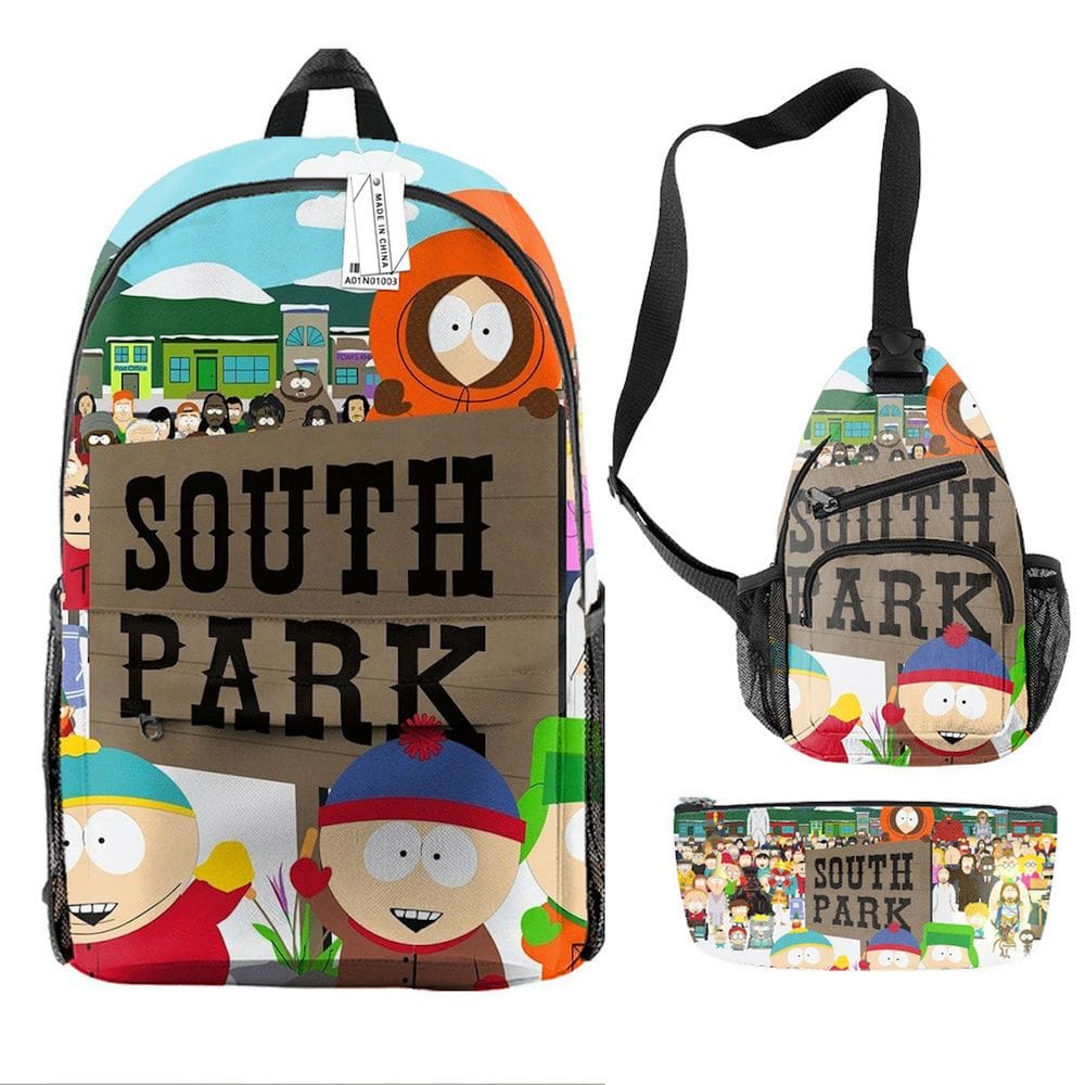 Conjunto de mochilas South Parks Stans Marshs Kennys McCormicks