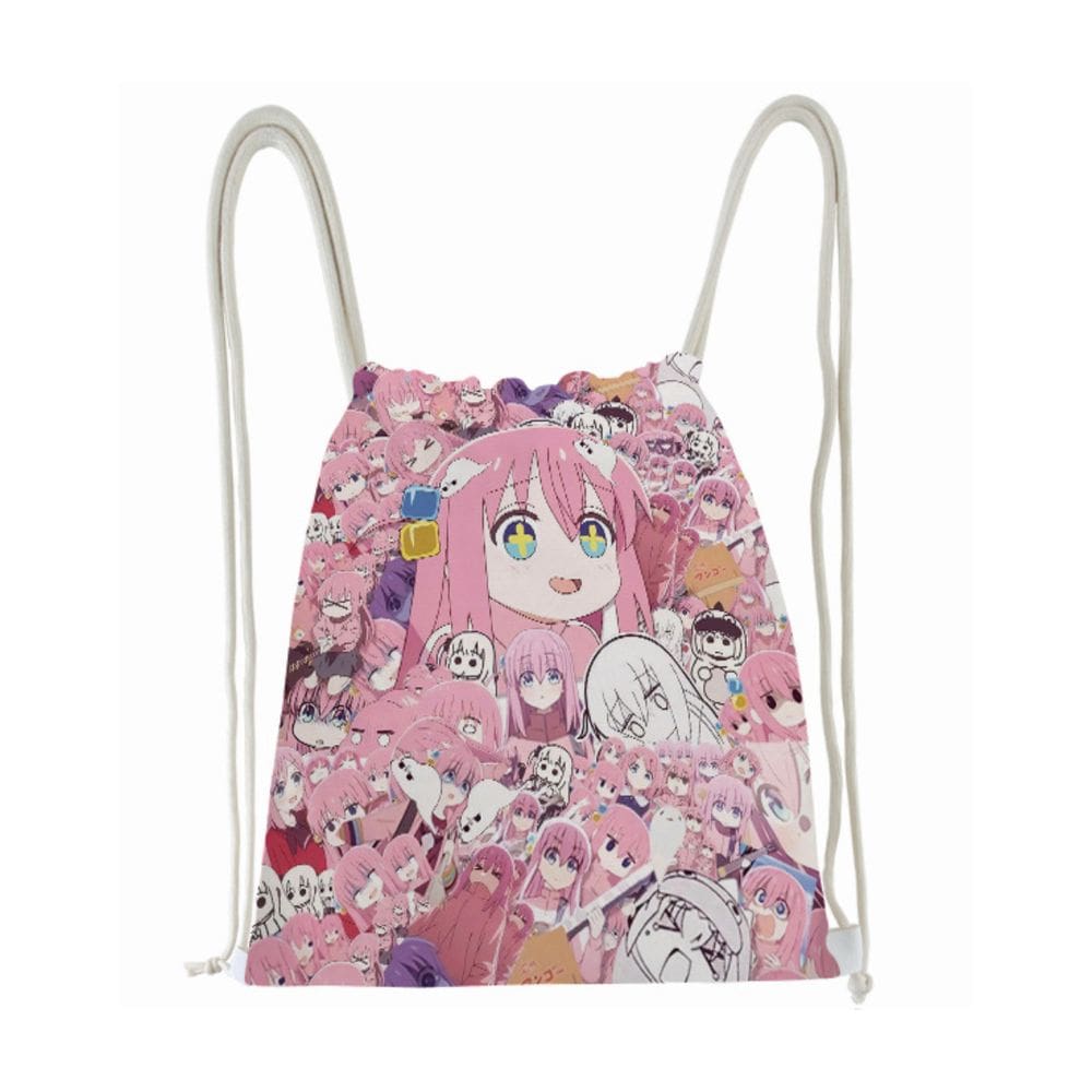 Bolsa com cordão Bocchis Rocks Gotohs Historis Anime String S