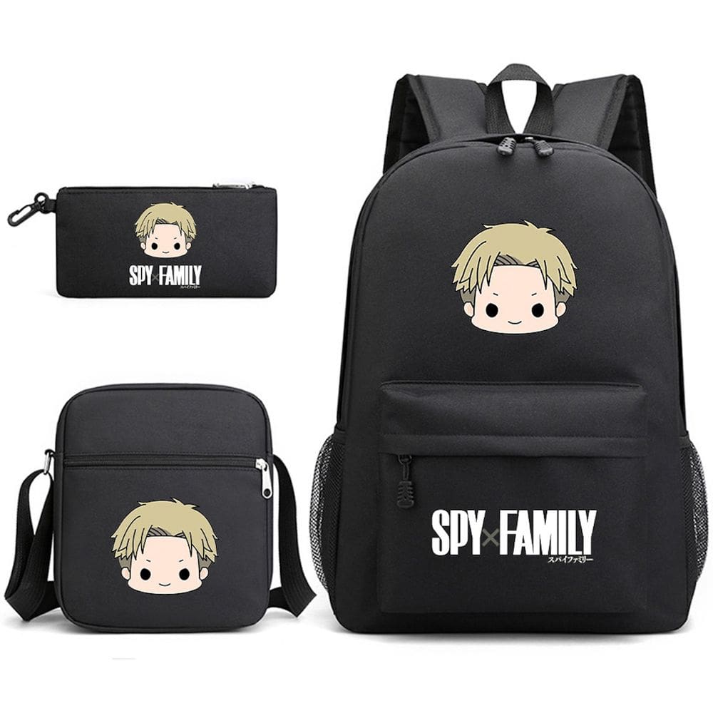 Conjunto de mochilas Spys Familys Food Forger Cartoon Kids School