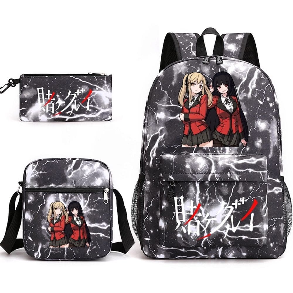 Conjunto de mochilas escolares Kakeguruis Jabamis Yumekos Cartoon Kids