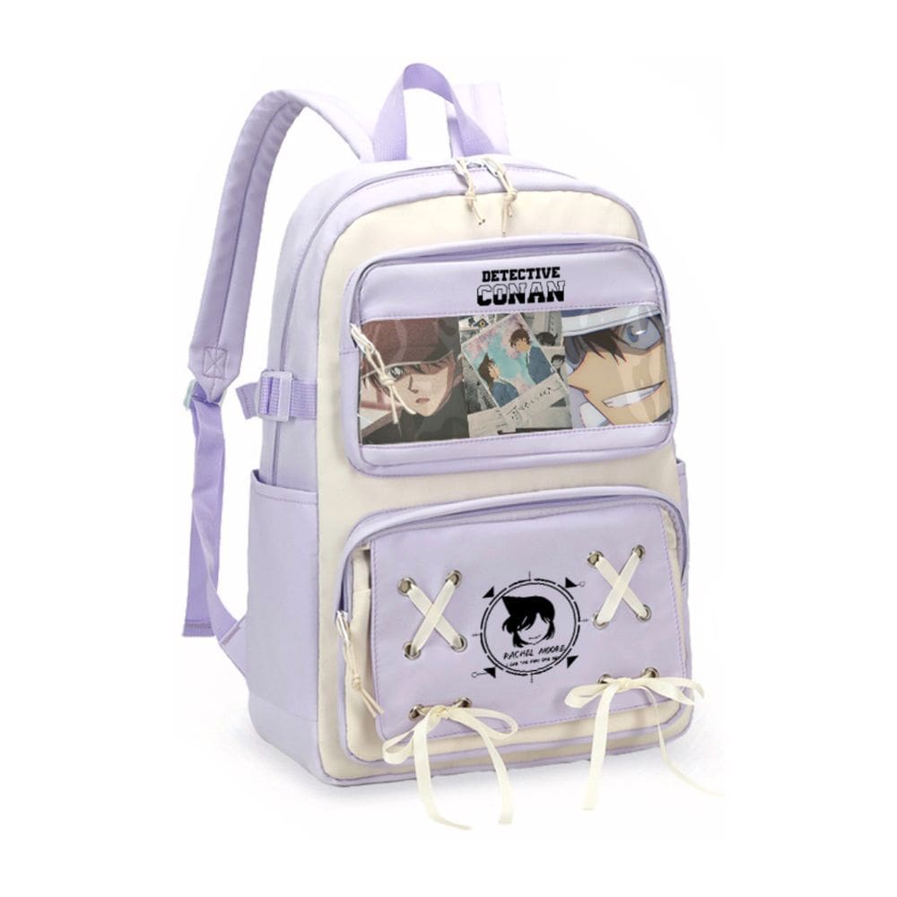 Mochila Detetives Conans Edogawas Cartoon Kids School