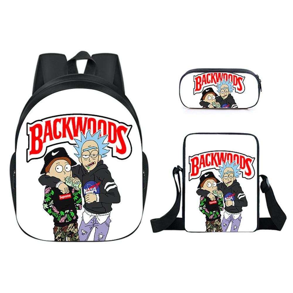 Conjunto de mochilas Backwoods School de 3 peças para estudantes