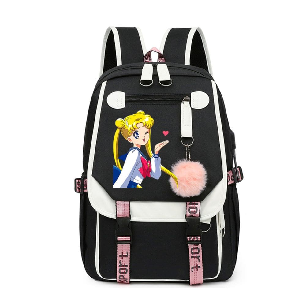 Mochila Sailors Moons Tsukinos Usagis Cartoon Kids Nylon
