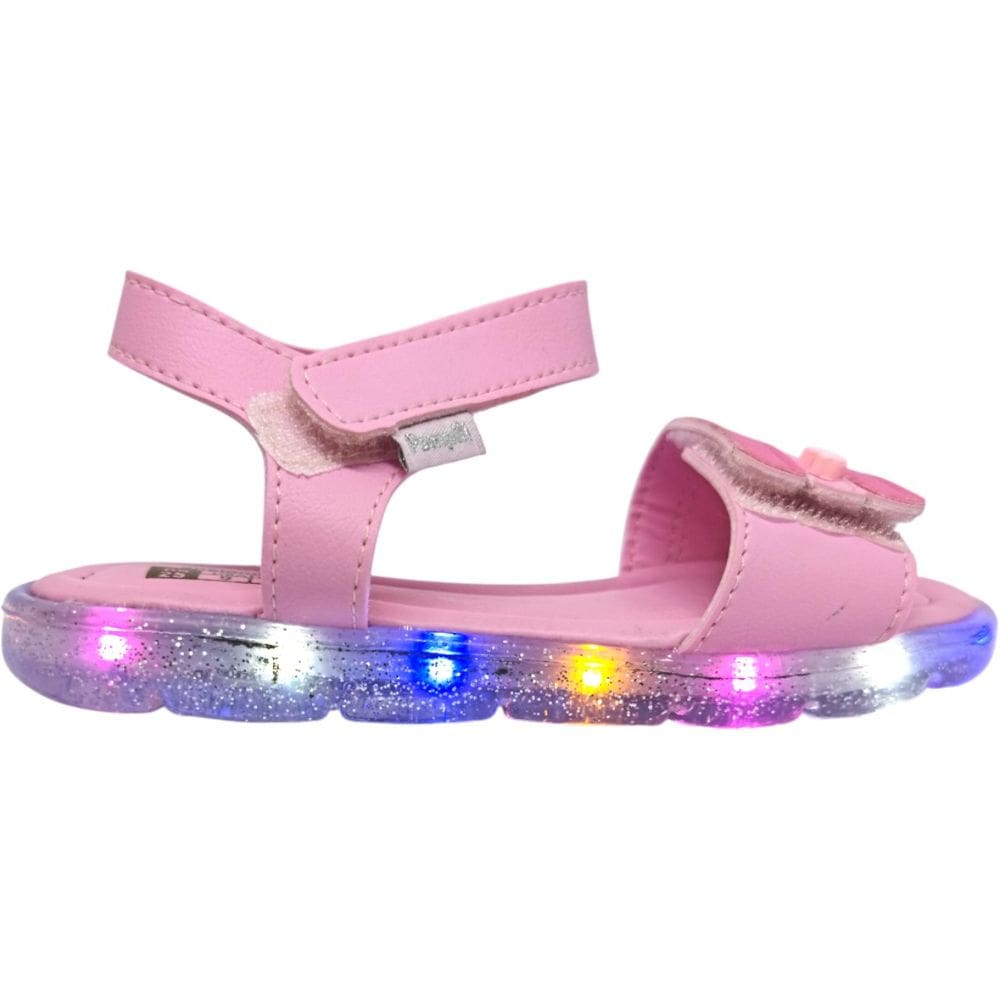 Sandália Infantil Menina Luz Led Casual Dia Dia Passeio Escola Anatômica Pampilli 697.060