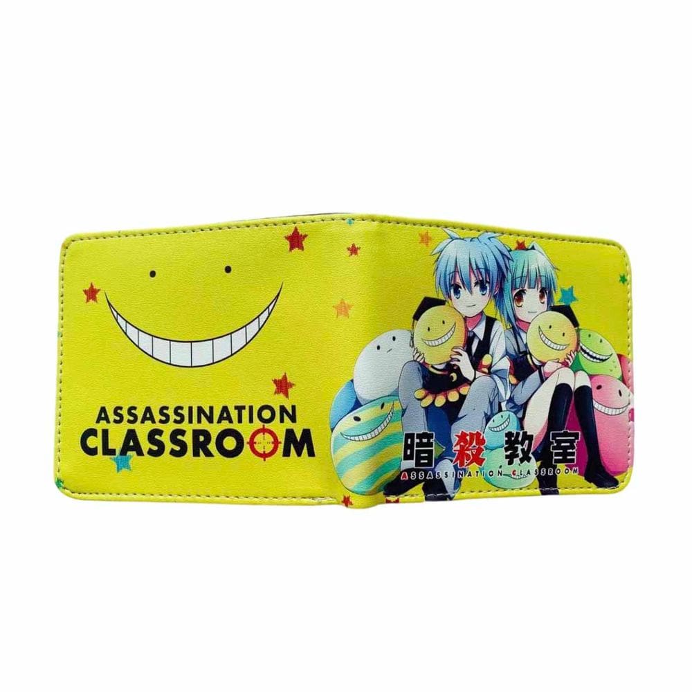 Wallet Assassinations Classroom Anime Personagens Slim BiFold