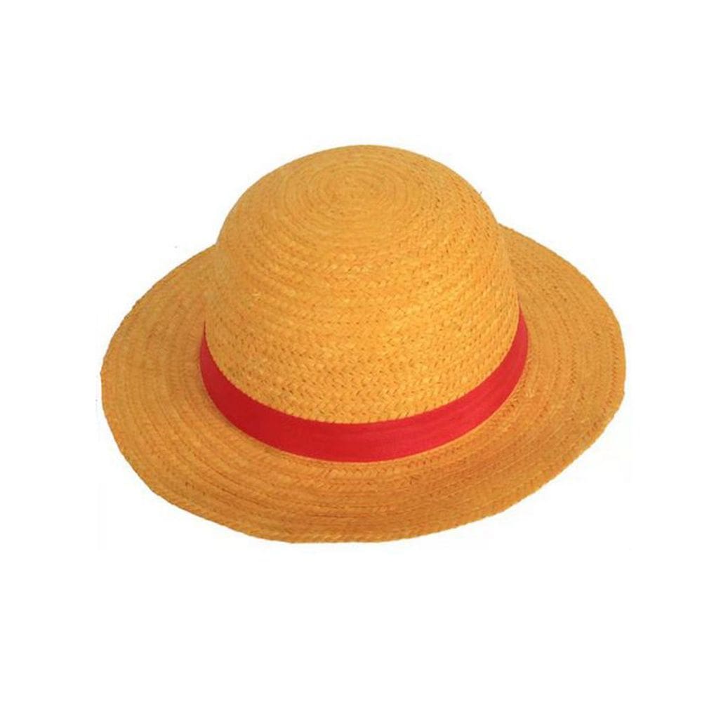 Chapéu de pelúcia Cosplay Boné de anime Luffy`s Straw Hat para adultos