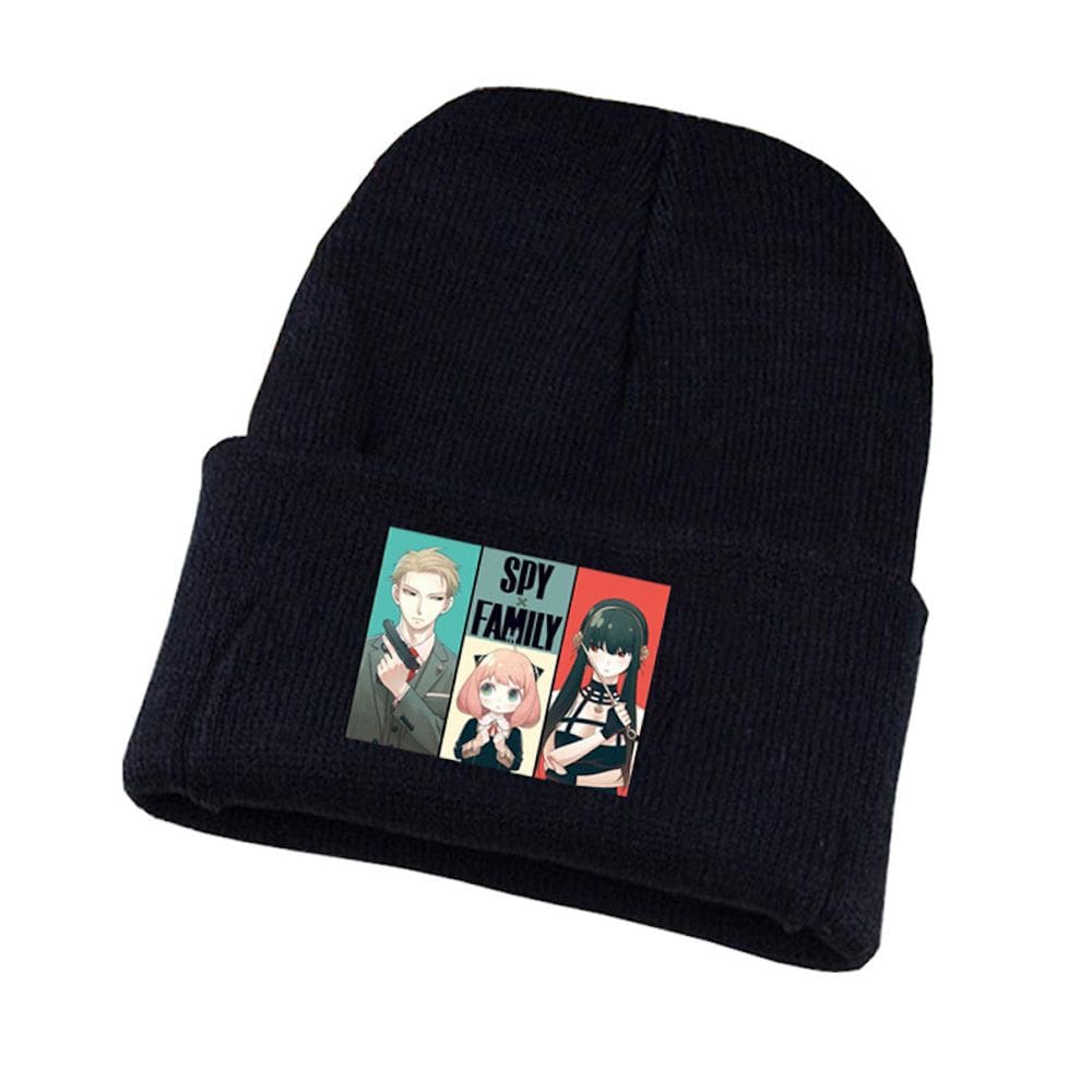 Chapéu de malha Spys Family Anime Winter Warm unissex 20x28cm
