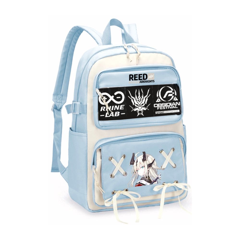 Mochila escolar Arknights Reeds Flames Shadows para crianças