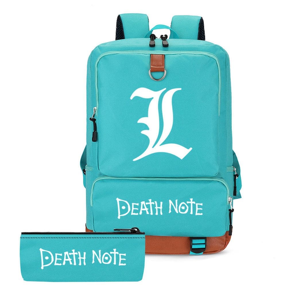 Conjunto de mochilas Death Note Cartoon Kids School Oxford Cloth