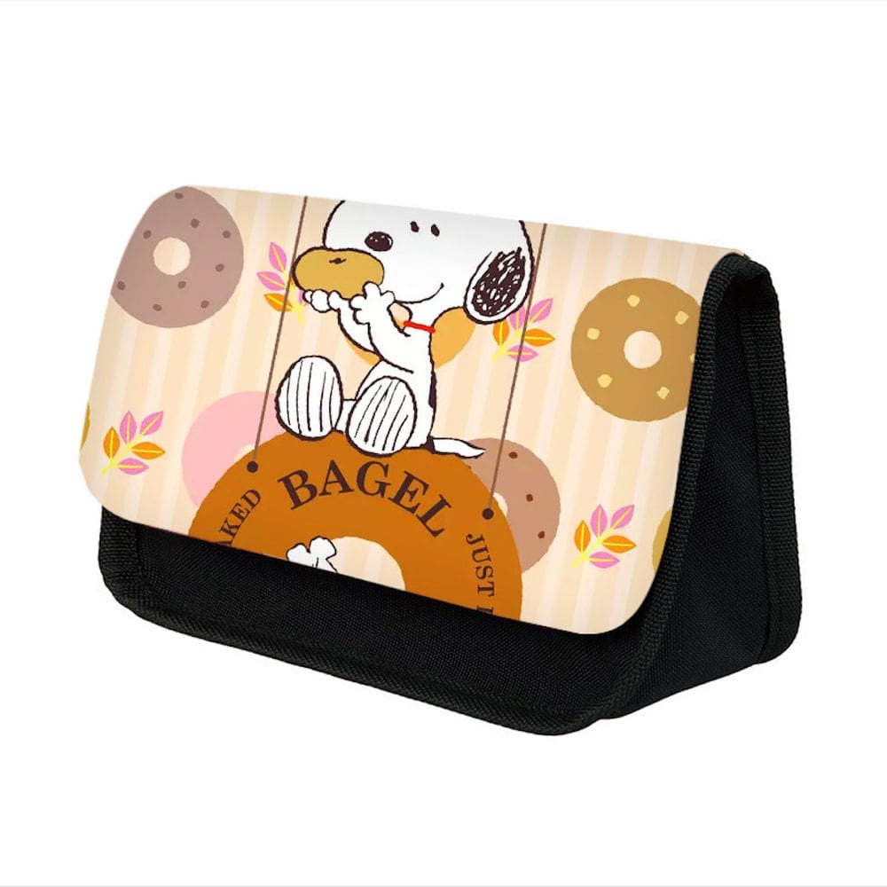 Estojo para lápis Snoopyss DoubleLayer Cartoon Anime