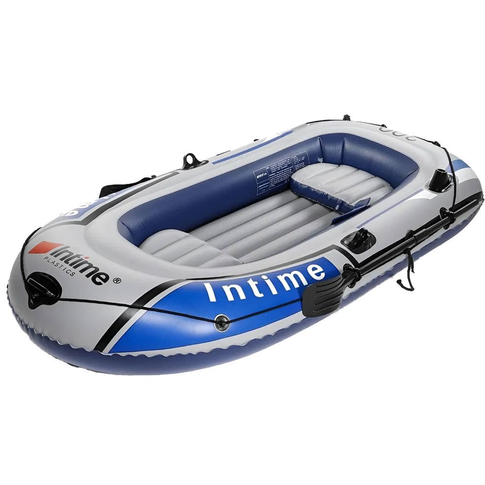Bote Barco Grande Inflavel 4 Pessoas Intime Reforçado Remo Inflador Praia Iate Passeio Pesca Verao Lancha Jetski Mar Rio