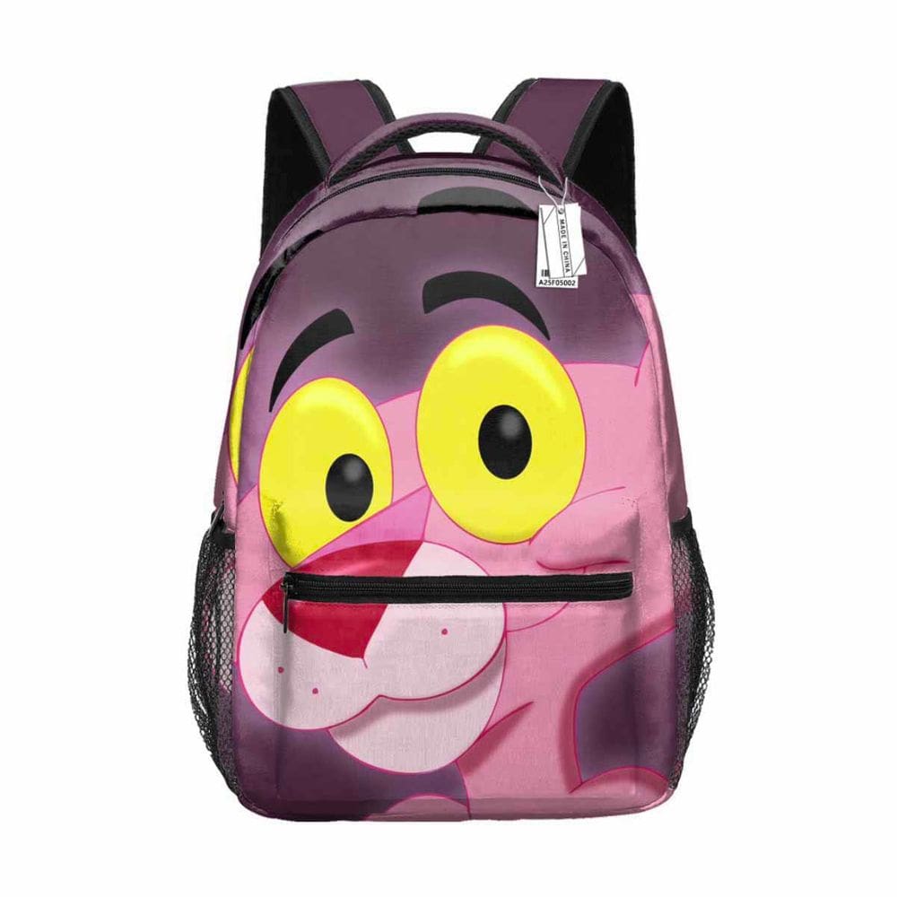 Mochila Pink Panthers Cartoon Kids School 30x17x40cm