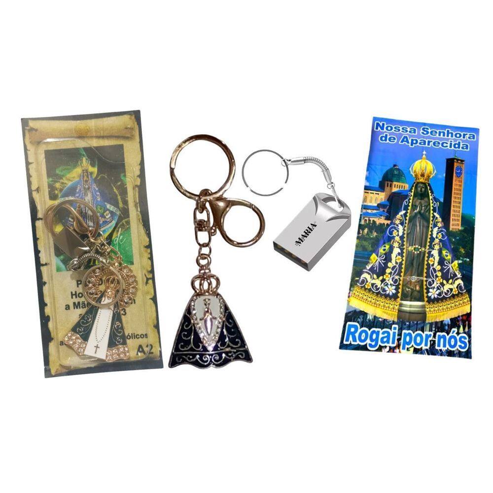 Chaveiro E Pendrive - Homenagem A Maria Nossa Sra. Aparecida