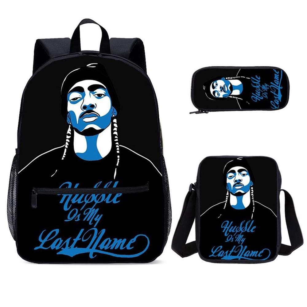 Conjunto de mochilas Hussless para crianças ou estudantes com bolsa mensageiro