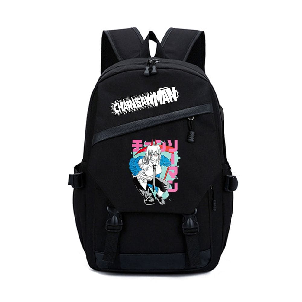 Mochila Cartoon Kids School Chainsaws Mans Powers Anime