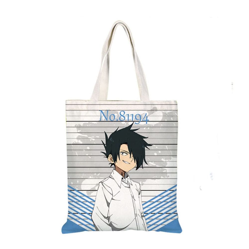 Sacola de lona Promises Neverlands Emma Anime 38x35cm